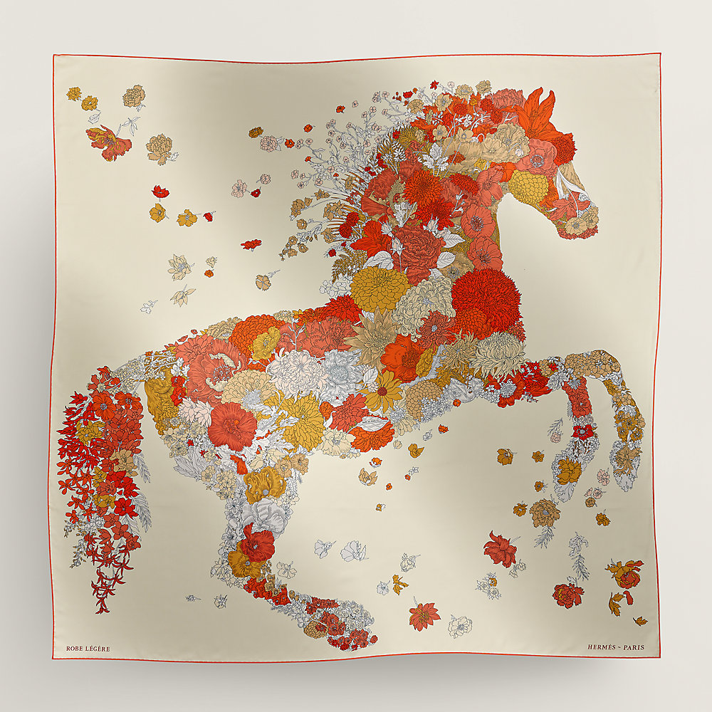 Robe Legere scarf 140 - Orange | Hermès Mainland China Robe Legere scarf 140 - Orange | Hermès Mainland China